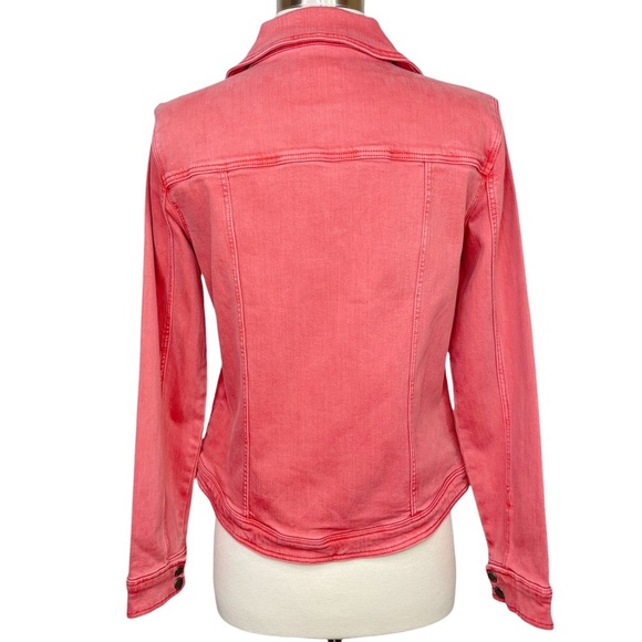 Stitch Fix l Liverpool Bradford Moto Denim Jacket in Coral Fins, Small - Picture 11 of 12